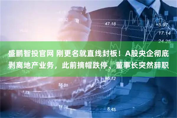 盛鹏智投官网 刚更名就直线封板！A股央企彻底剥离地产业务，此前摘帽跌停、董事长突然辞职